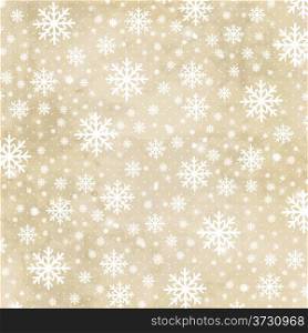Christmas background with snowflakes and lights