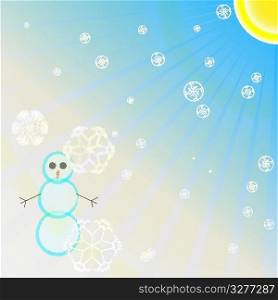 Christmas background with snowflakes. Vector . Eps 10