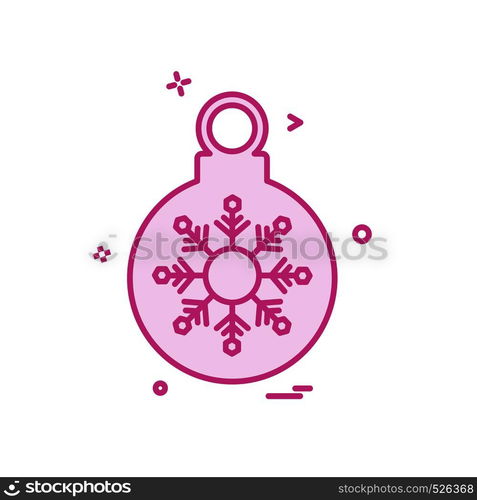 Christmas ball icon design vector