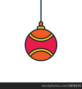 Christmas ball icon vector design templates on white background