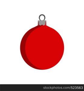 Christmas ball vector background decoration illustration holiday. Celebration design red symbol new year element icon