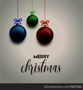 Christmas Balls Background. Vector EPS10 Abstract Template background