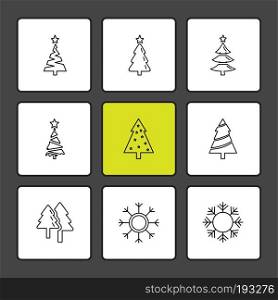 Christmas balls , snowflakes, tress , christmas , snow , winter , merry christmas , 25 dec , balls , decoration , evening , snowfall , icon, vector, design,  flat,  collection, style, creative,  icons