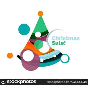 Christmas banner design. Christmas banner design with blank space for promo text. Vector illustration