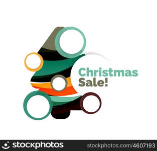 Christmas banner design. Christmas banner design with blank space for promo text. Vector illustration