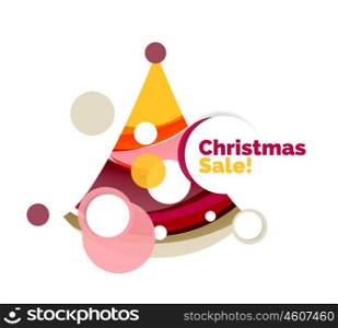 Christmas banner design. Christmas banner design with blank space for promo text. Vector illustration
