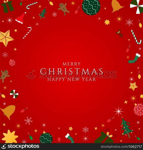 Christmas banner radial modern gift snowflake with space for your text. vector illustration