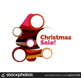 Christmas banner with baubles. Christmas banner with baubles. Vector geometric banner