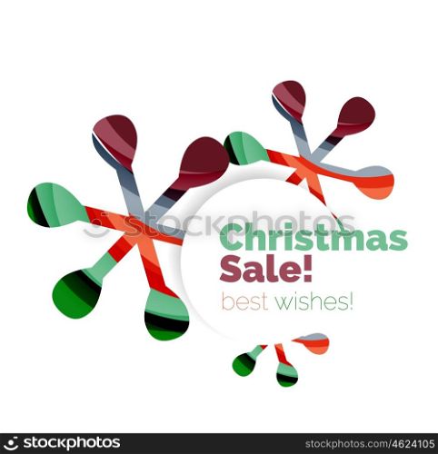 Christmas banner with baubles. Christmas banner with baubles. Vector geometric banner
