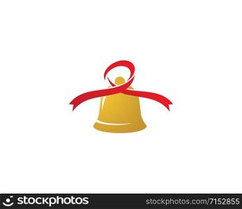 Christmas bell icon template