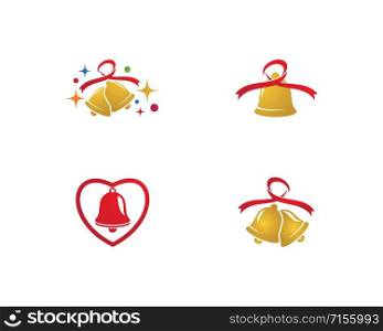 Christmas bell icon template