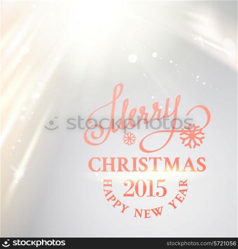 Christmas blue light over sky, abstract background. Vector illustration.