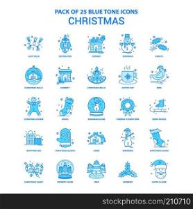 Christmas Blue Tone Icon Pack - 25 Icon Sets