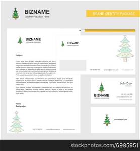 Christmas calendar Business Letterhead, Envelope and visiting Card Design vector template