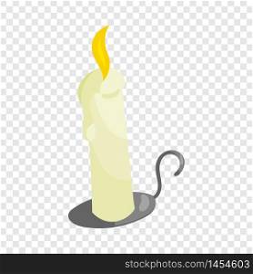 Christmas candle icon in cartoon style isolated on background for any web design. Christmas candle icon, cartoon style