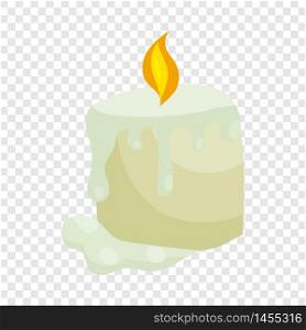 Christmas candle icon in cartoon style isolated on background for any web design. Christmas candle icon, cartoon style