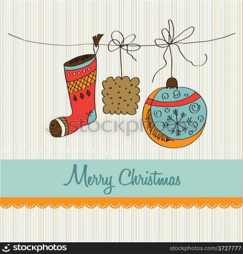 Christmas card, illustration in vector format