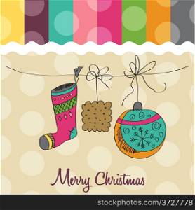 Christmas card, illustration in vector format