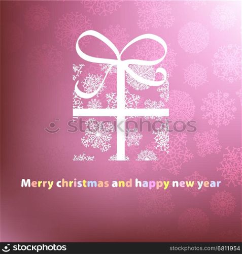 Christmas card template design. + EPS8 vector file