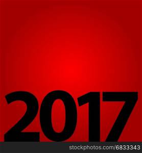 Christmas card with black lettering. Christmas card with black lettering on a red background New Year
