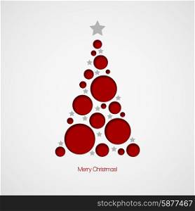 Christmas card with Christmas tree. Vector illustration EPS 10. Christmas card with Christmas tree. Vector illustration