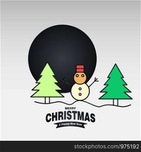 Christmas card with creative elegant design and light background vector