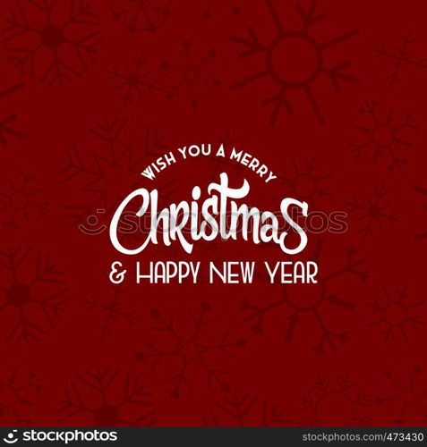 Christmas card with creative elegant design and red background vector