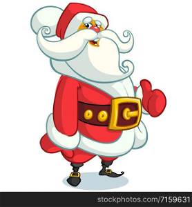 Christmas cartoon of Santa Claus. Vector illustration