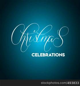 Christmas Celebrations Turquoise Background. Vector EPS10 Abstract Template background