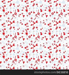 Christmas color memphis seamless pattern design Vector Image