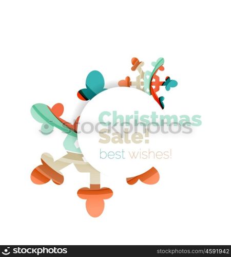 Christmas colorful geometric abstract background. Christmas colorful geometric abstract background. Vector