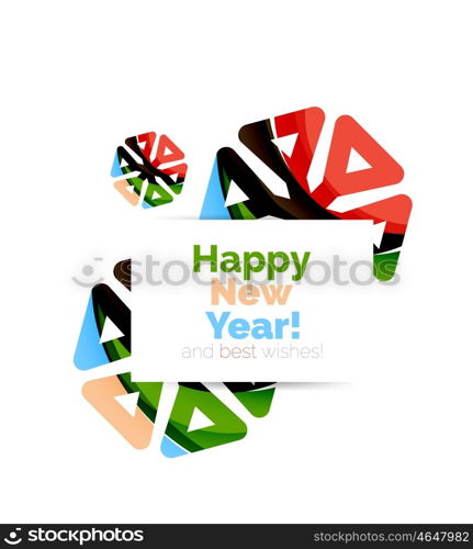 Christmas colorful geometric abstract background. Christmas colorful geometric abstract background. Vector