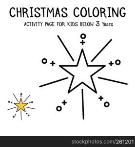 Christmas Coloring Actvity Book For Kids Below 3 Years