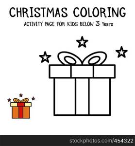 Christmas Coloring Actvity Book For Kids Below 3 Years