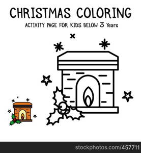 Christmas Coloring Actvity Book For Kids Below 3 Years