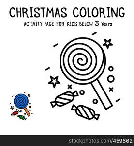 Christmas Coloring Actvity Book For Kids Below 3 Years