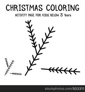 Christmas Coloring Actvity Book For Kids Below 3 Years