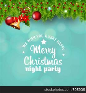 Christmas Decoration Bokeh Background. Vector EPS10 Abstract Template background