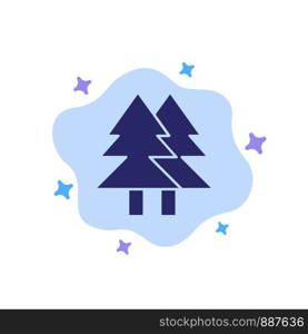 Christmas, Eco, Environment, Green, Merry Blue Icon on Abstract Cloud Background