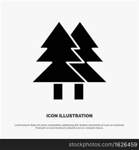Christmas, Eco, Environment, Green, Merry solid Glyph Icon vector