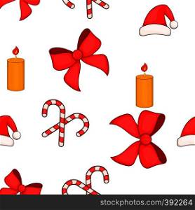 Christmas elements pattern. Cartoon illustration of christmas elements vector pattern for web. Christmas elements pattern, cartoon style