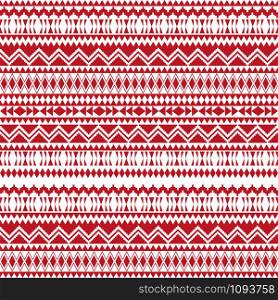 Christmas ethnic seamless patterns. Aztec geometric backgrounds. Stylish navajo fabric. Tribal background texture. Modern abstract wallpaper. Vector illustration.