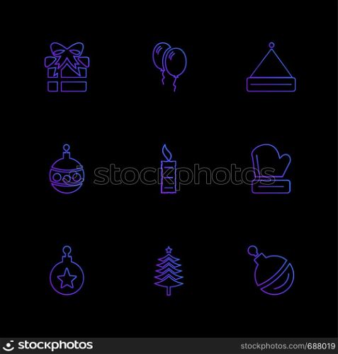 Christmas eve , snowflakes, tress , christmas , candies , new year , celebration , giftboxes , gift , snowfall , winters , time , dress , icon, vector, design, flat, collection, style, creative, icons