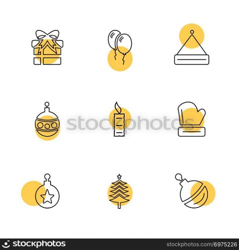 Christmas eve , snowflakes, tress , christmas , candies , new year , celebration , giftboxes , gift , snowfall , winters , time , dress , icon, vector, design,  flat,  collection, style, creative,  icons