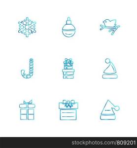 Christmas eve , snowflakes, tress , christmas , candies , new year , celebration , giftboxes , gift , snowfall , winters , time , dress , icon, vector, design, flat, collection, style, creative, icons