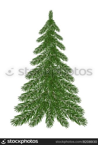 Christmas fir tree. Design element for the winter holidays, events, discounts, and sales. Vector illustration.