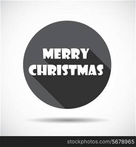 Christmas Flat Icon with long Shadow. Vector Illustration. EPS10