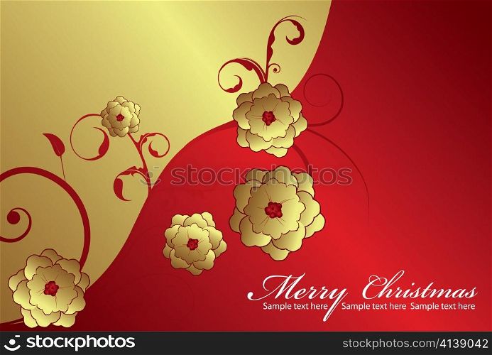 christmas floral background