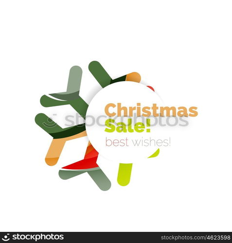 Christmas geometric abstract sale promo banner. Christmas geometric abstract sale promo banner. Vector illustration