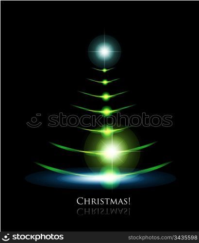 Christmas glowing tree